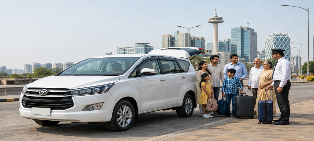 Sedan, SUV and premium MPV suitable for comfortable long-distance travel from Ahmedabad.